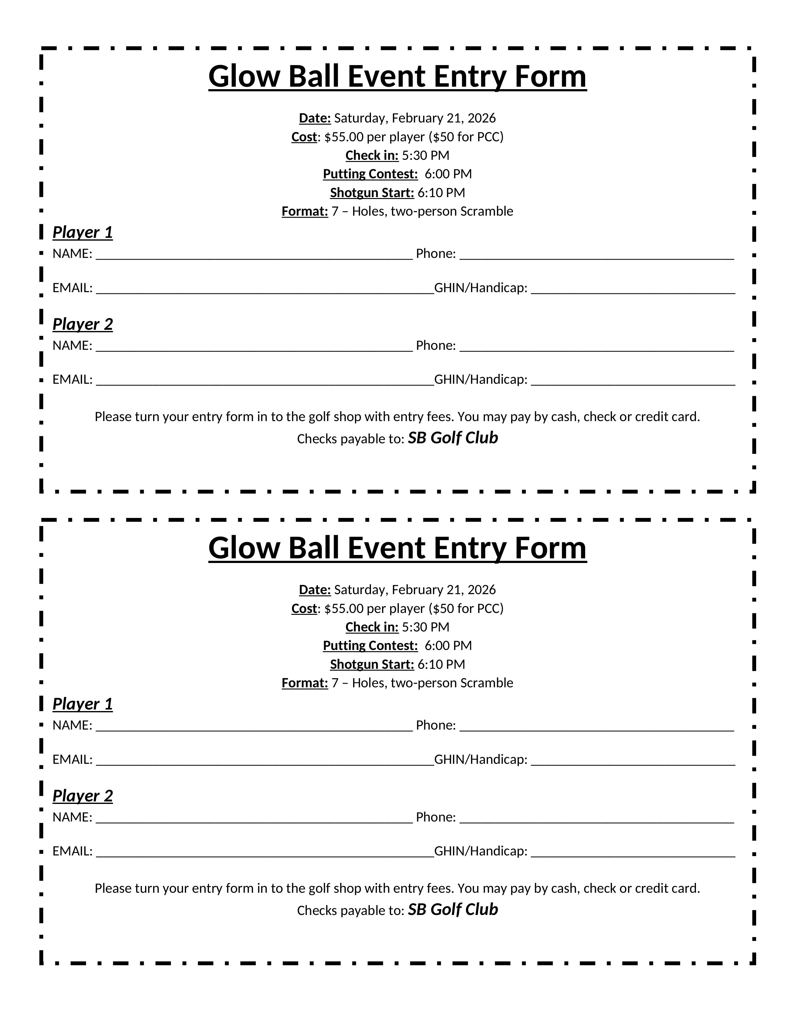 Glow Ball Registration