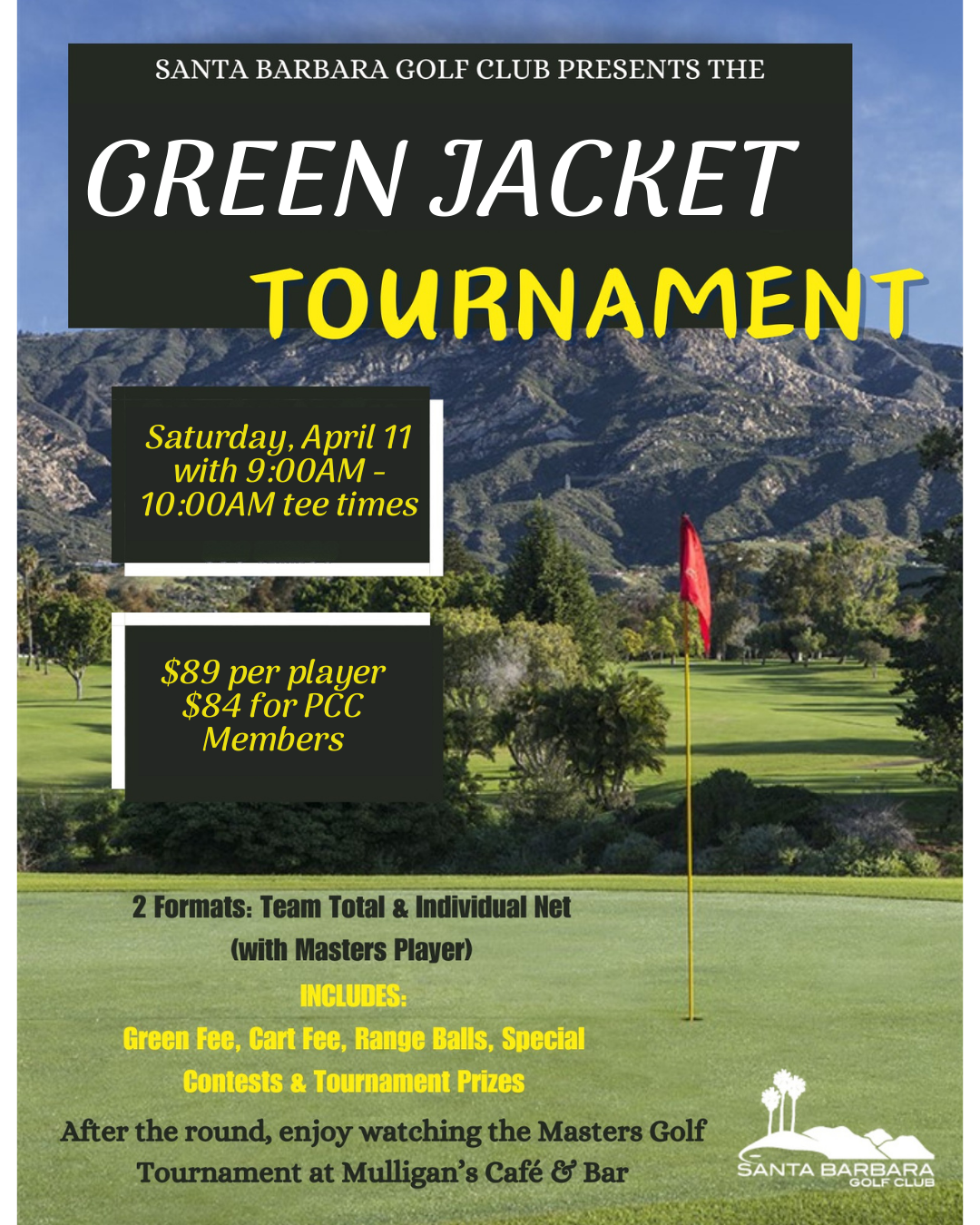 Green Jacket Tournament Santa Barbara FlyerCart Signs
