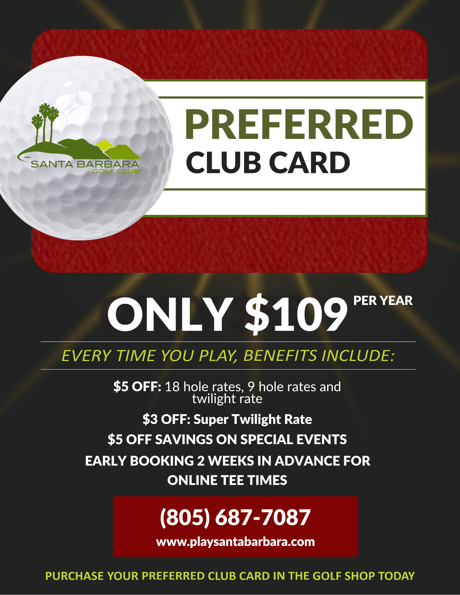 Preferred Club Card Santa Barbara Flyer