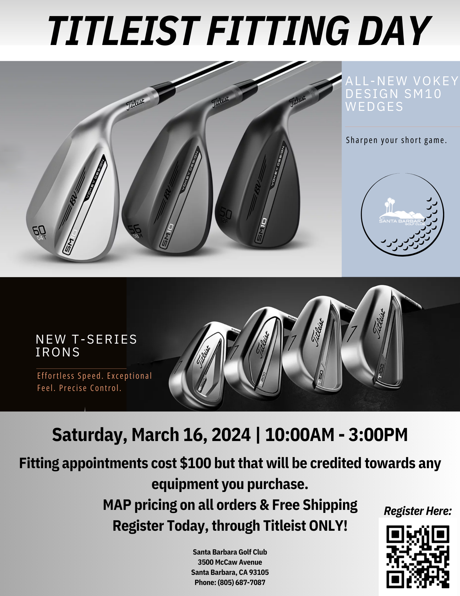 Santa Barbara Titleist Fitting Day Flyer