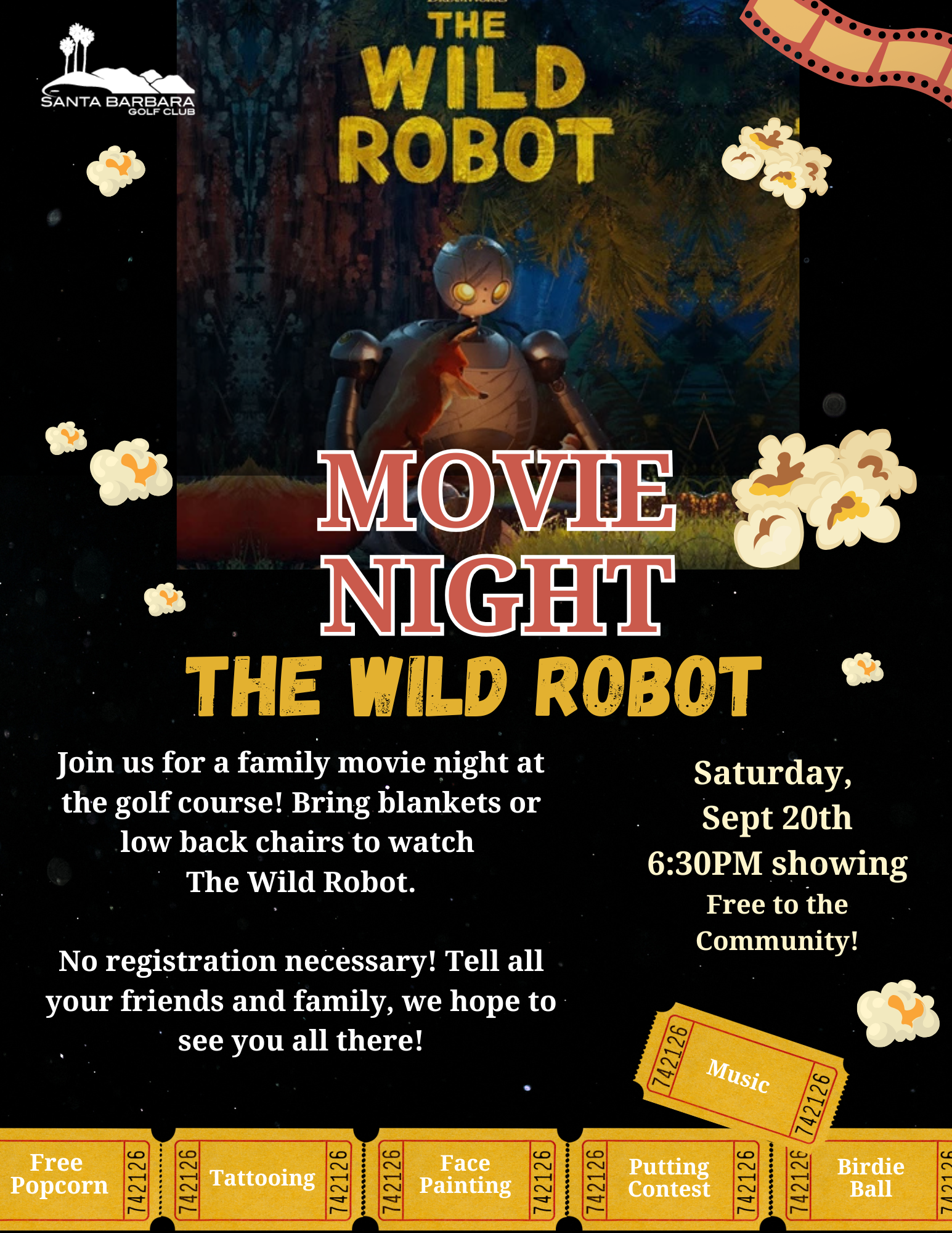 Santa Barbara Movie Night wild robot