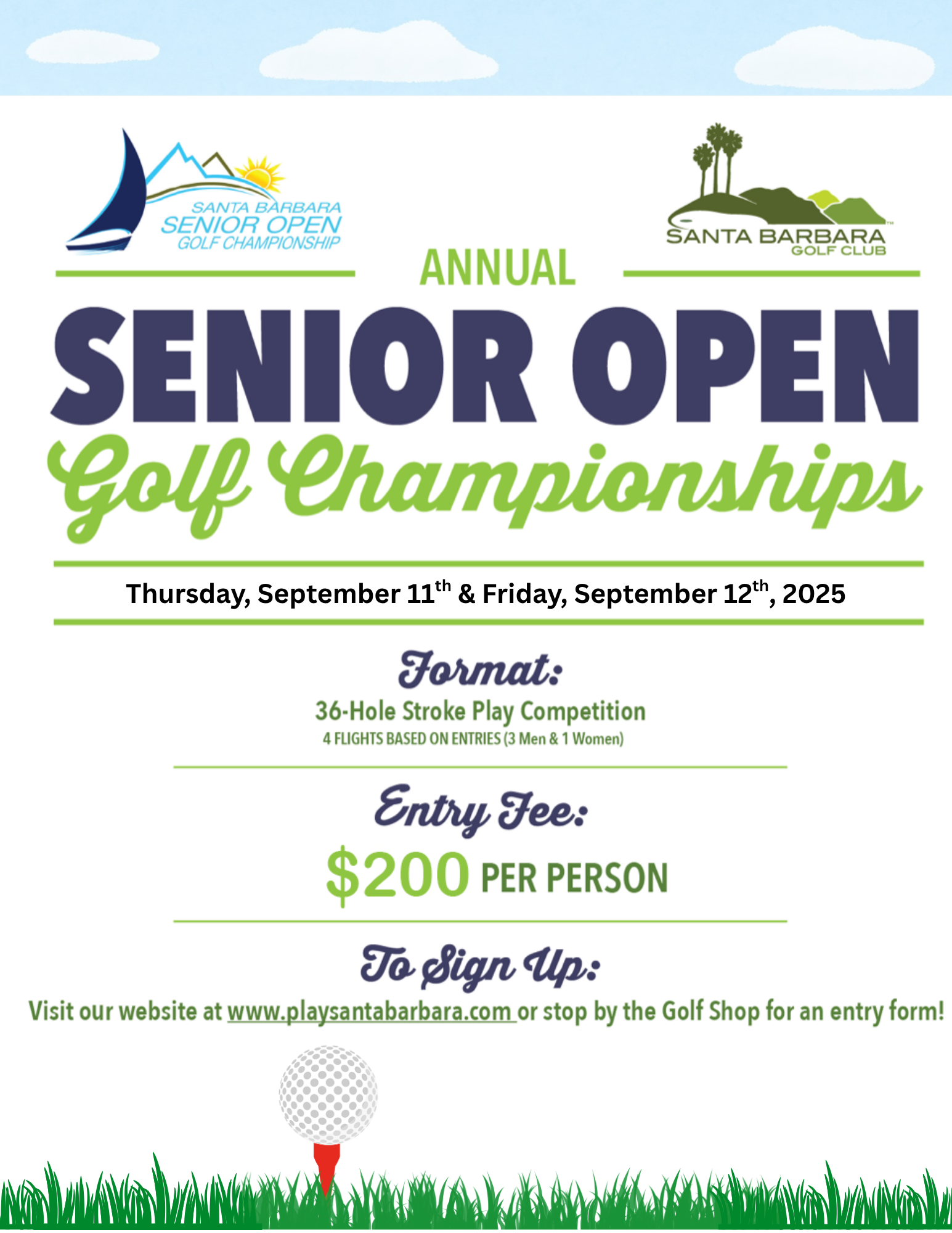 Senior Open Championship Santa Barbara Flyer 1
